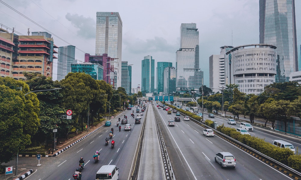 Pexels stock image of a city in Indonesia