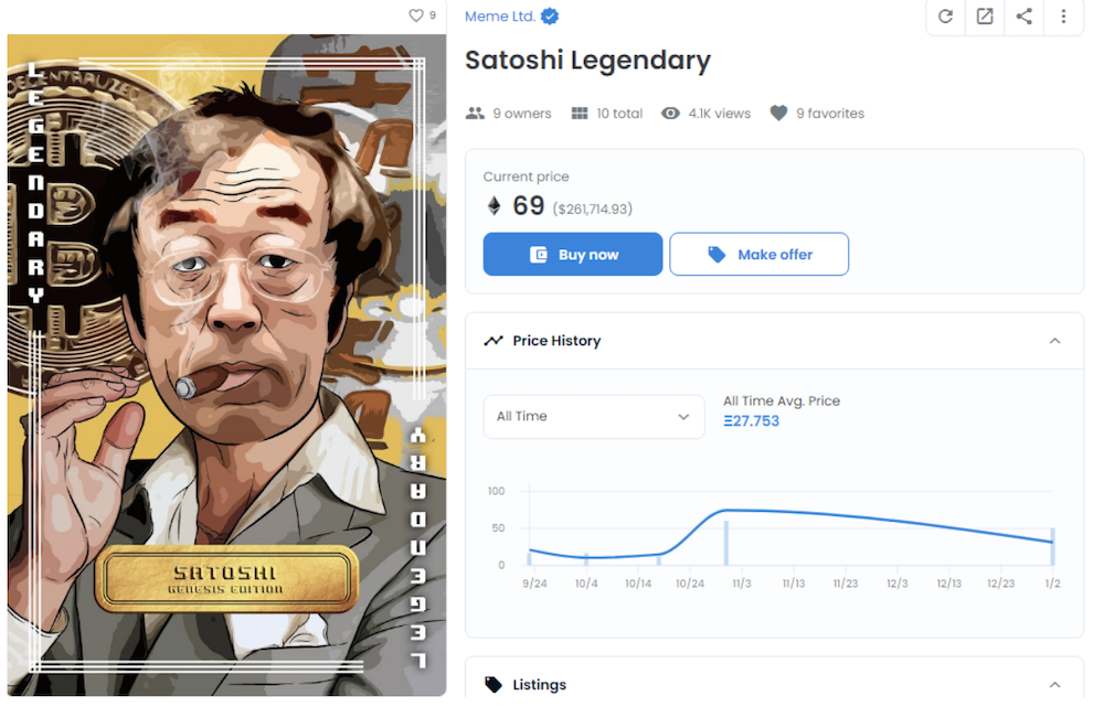 Satoshi Legendary NFT