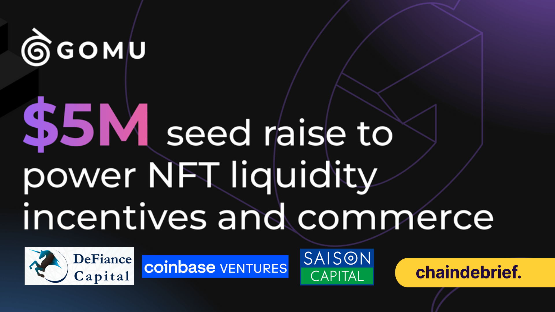 Coinbase Ventures and Defiance Capital Invests In Gomu, Could Possibly Solve NFT’s Liquidity Issue